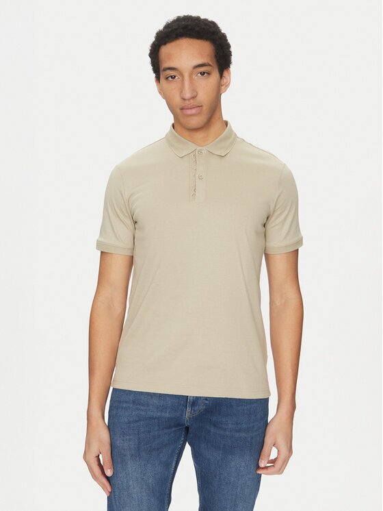 CALVIN KLEIN Тениска с яка и копчета K10K114135 Regular Fit