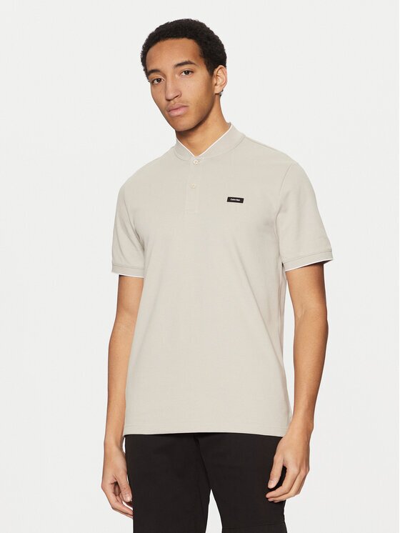 CALVIN KLEIN Тениска с яка и копчета K10K114139 Regular Fit