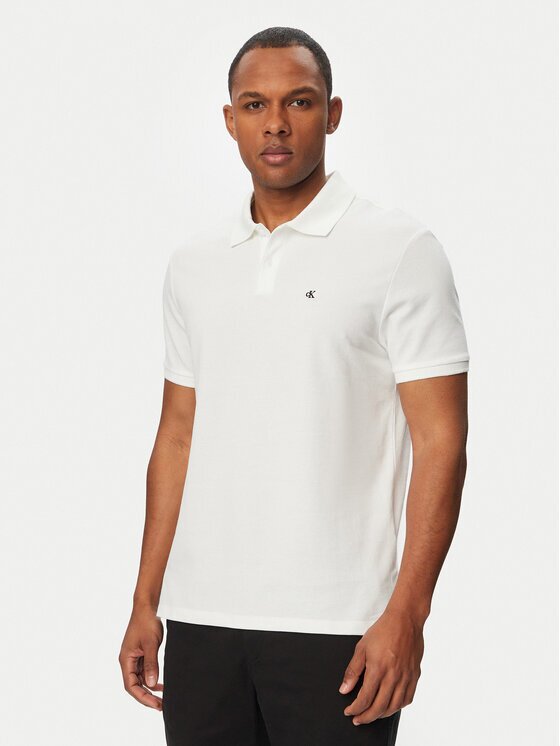 CALVIN KLEIN Тениска с яка и копчета LV040EM269 Regular Fit