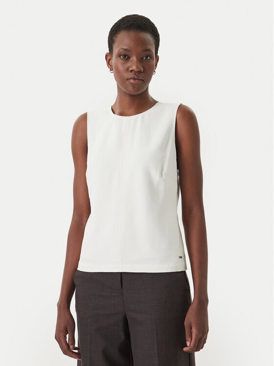 CALVIN KLEIN топ LV044F108G Екрю Regular Fit