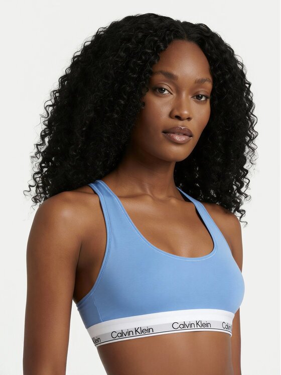 Calvin Klein Underwear Сутиен-топ LV00QF8493 Светлосиньо