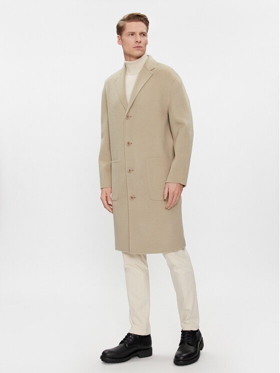 CALVIN KLEIN Вълнено палто K10K111601 Regular Fit