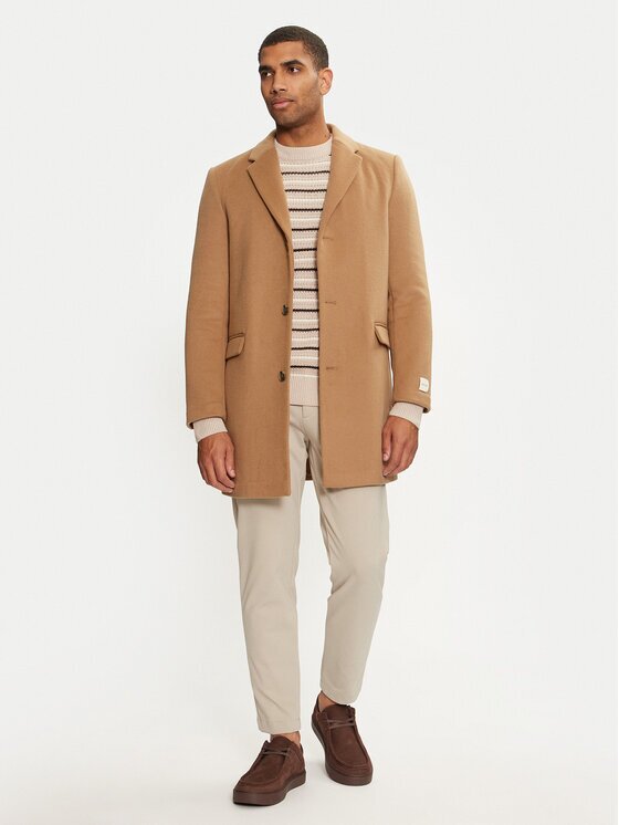 CALVIN KLEIN Вълнено палто K10K113664 Regular Fit