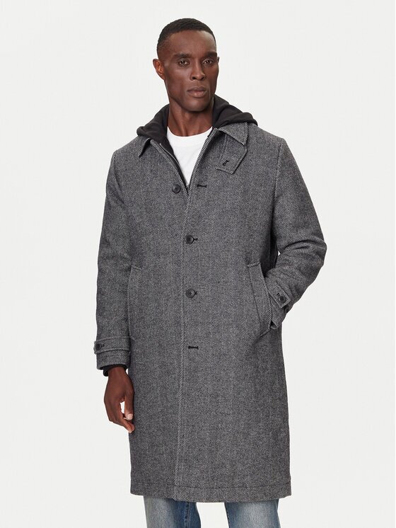 CALVIN KLEIN Вълнено палто LV04LD510G Regular Fit