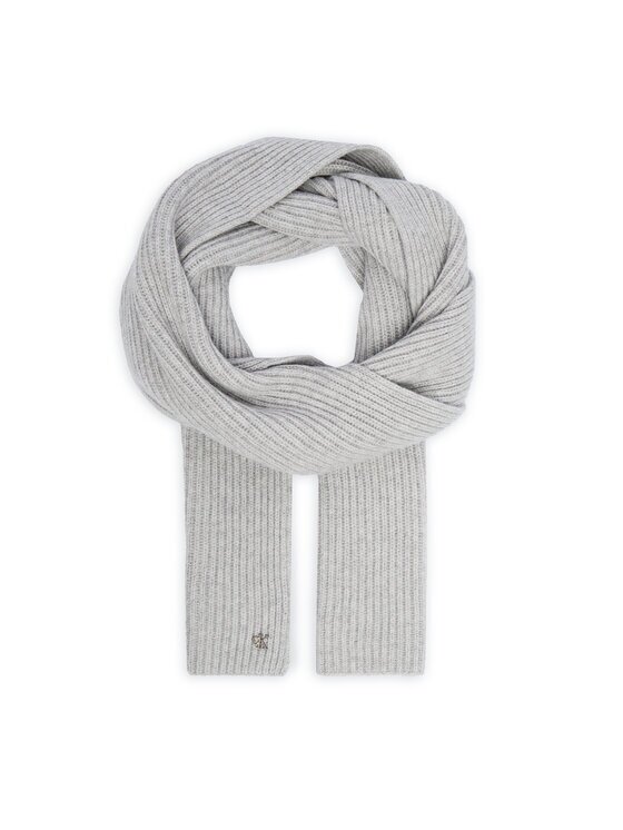 CALVIN KLEIN Зимен шал Ck Metal Wool Rib Scarf LV04D8056G Сив