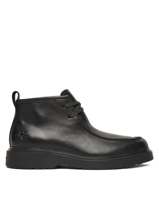 CALVIN KLEIN Зимни обувки Combat Apron Mid Boot Lth YM0YM01445 Черен