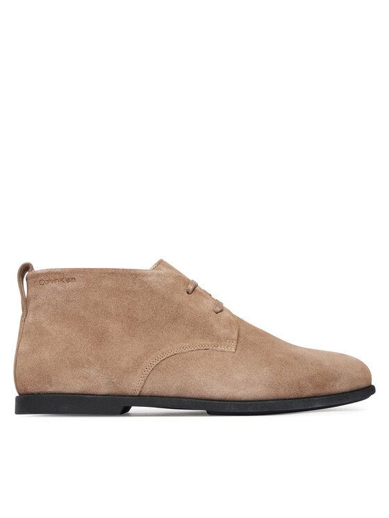 CALVIN KLEIN Зимни обувки Low Prof Desert Boot Su HM0HM02190 Бежов