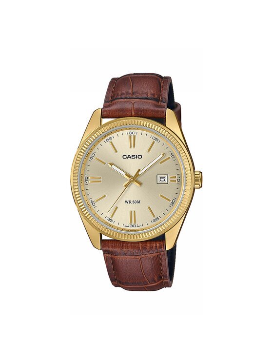 Casio Часовник Timeless Collection MTP-1302PGL-9AVEF Кафяв