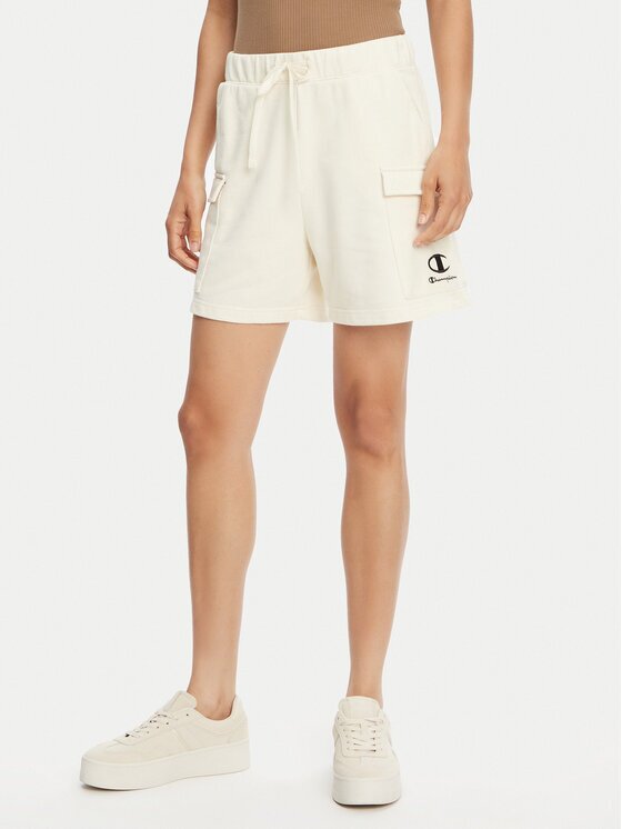Champion Спортни шорти 118024 Екрю Standard Fit