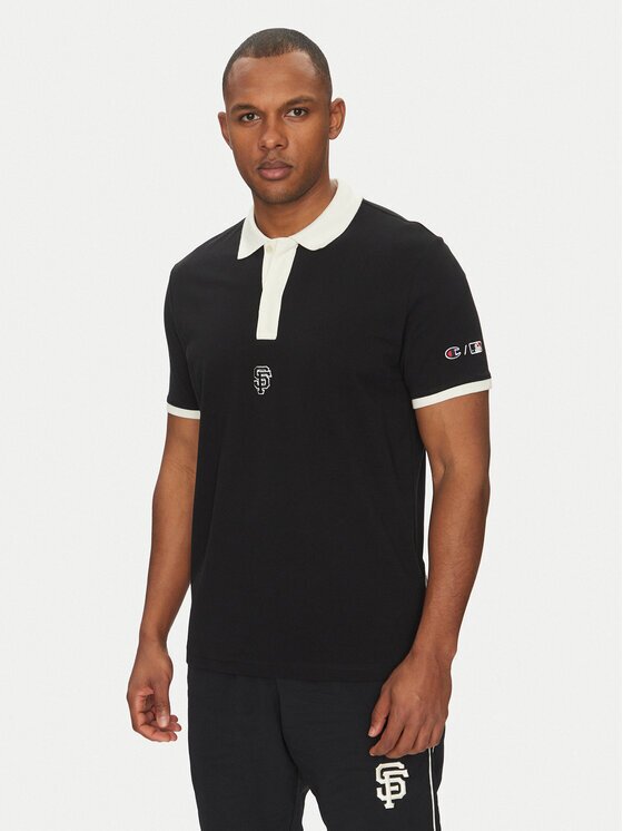Champion Тениска с яка и копчета 221044 Regular Fit