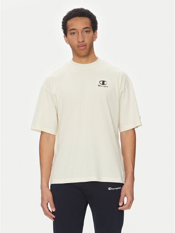 Champion Тишърт 221257 Екрю Regular Fit