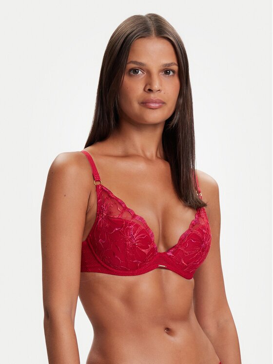 Chantelle Сутиен с банели Fleurs C12M20 Червен