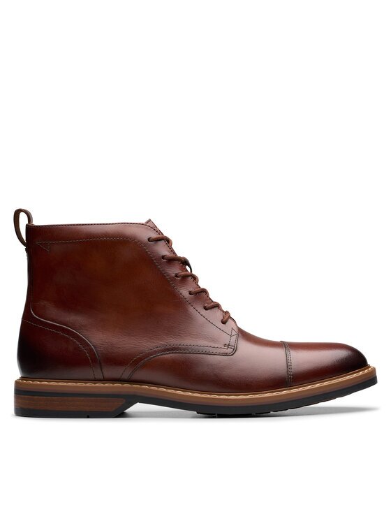 Clarks Ботуши Aldwin Cap 26179733 Кафяв