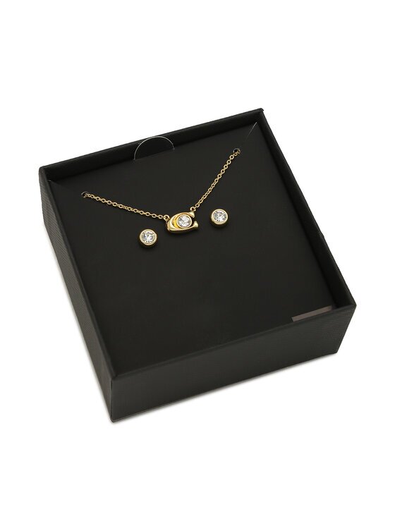 Coach Комплект колие и обеци Signature Necklace & Earring Set 37412845GLD110