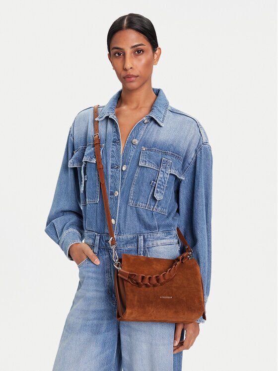 COCCINELLE Дамска чанта P6P Boheme Suede Bimaterial E1 P6P 58 01 01