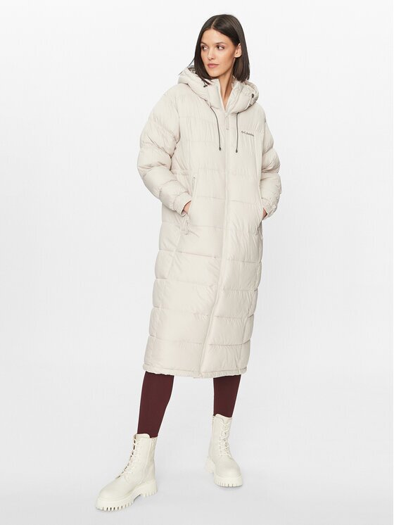 Columbia Зимно яке Pike Lake™ II Long Jacket Екрю Regular Fit