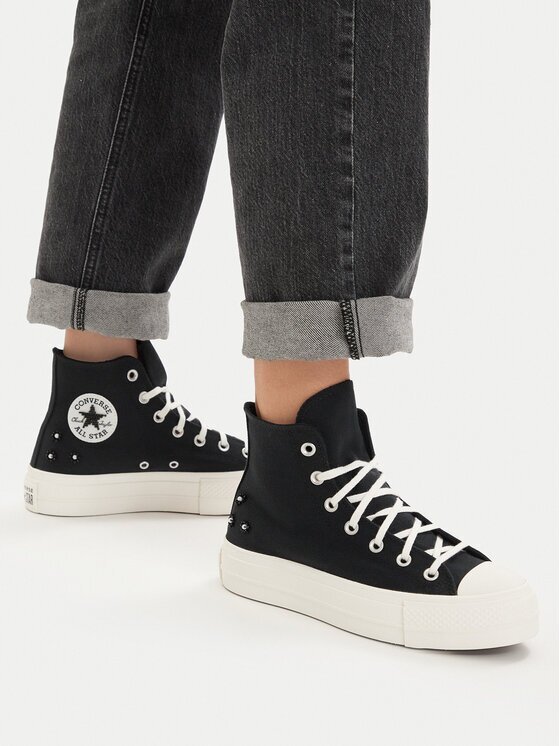 Converse Кецове Chuck Taylor All Star Lift Platform Beads A17787C Черен