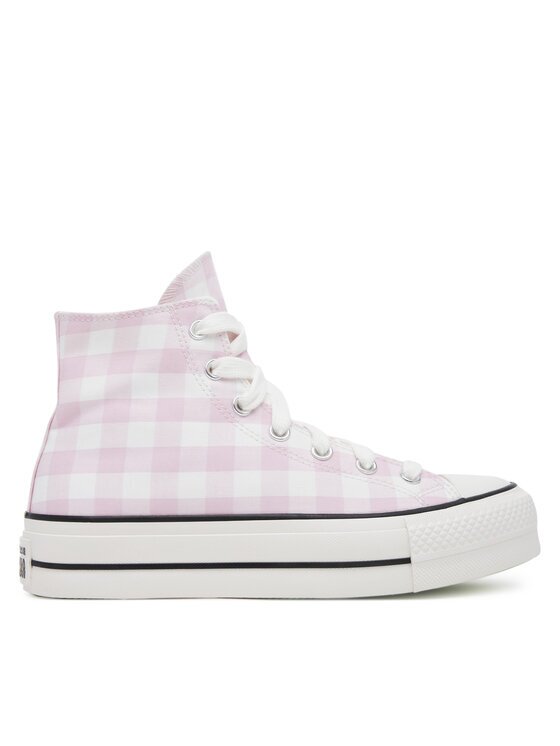 Converse Кецове Chuck Taylor All Star Lift Platform Gingham A13663C Розов