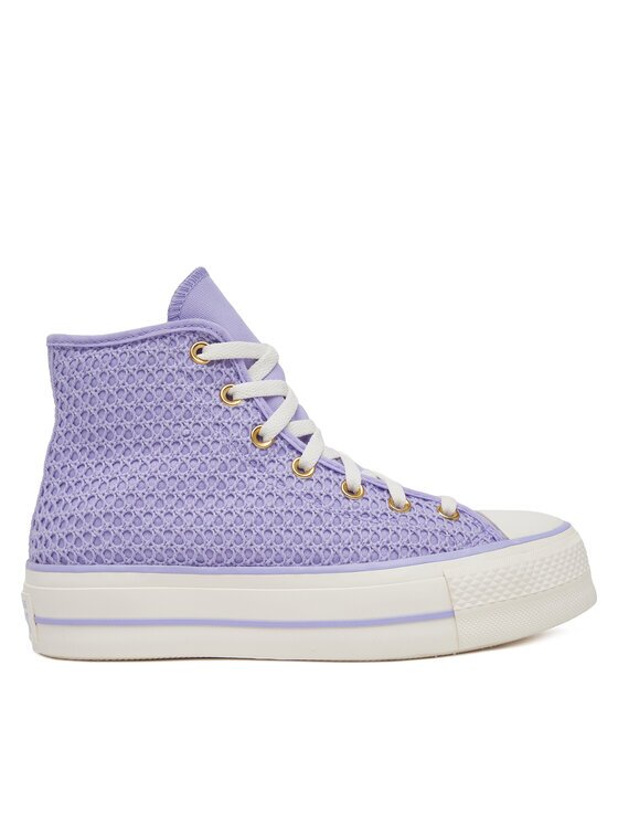 Converse Кецове Chuck Taylor All Star Lift Platform Knit Kadın Mor A13644C