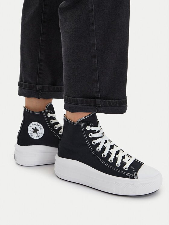Converse Кецове Chuck Taylor All Star Move Platform 568497C Черен