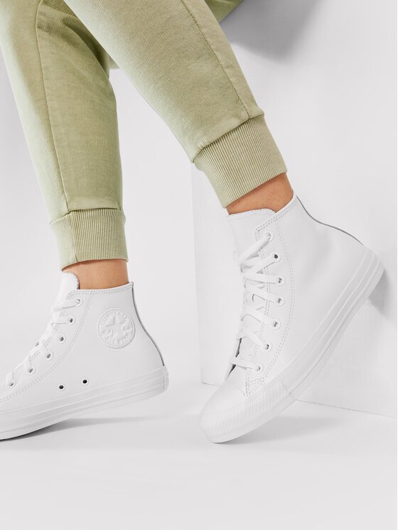 Converse Кецове Ct A/S Lthr Hi 1T406 Бял