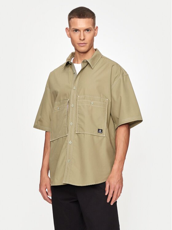 Converse Риза M Wordmark Utility Shirt 10026433-A02 Regular Fit