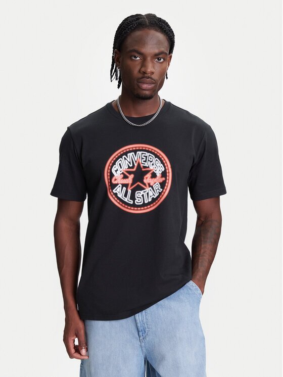Converse Тишърт Neon Sign All Star Patch 10027722-A01 Regular Fit
