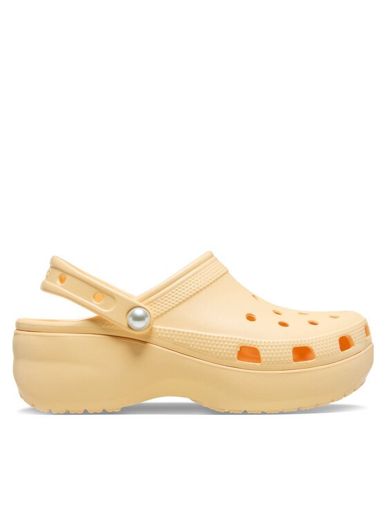 Crocs Чехли Classic Platform Pearl Clog 211231