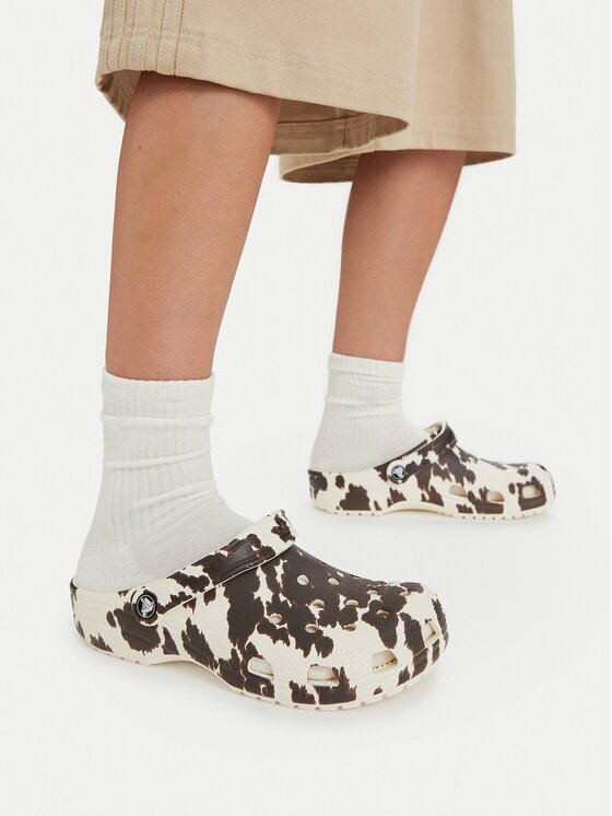Crocs Чехли Classic Pop Animal Clogs 214153 Цветен
