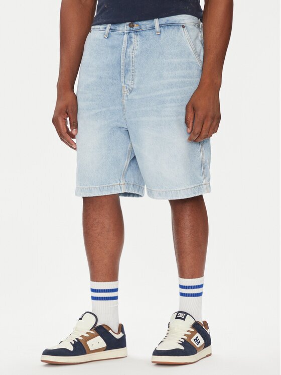 DC Shoes Дънкови шорти Carpenter ADYDS03022 Светлосиньо Baggy Fit