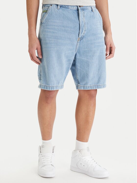 DC Shoes Дънкови шорти EDYDS03037 Светлосиньо Baggy Fit