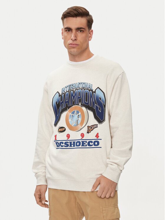 DC Shoes Суитшърт Mvp Crew ADYSF03121 Екрю Relaxed Fit