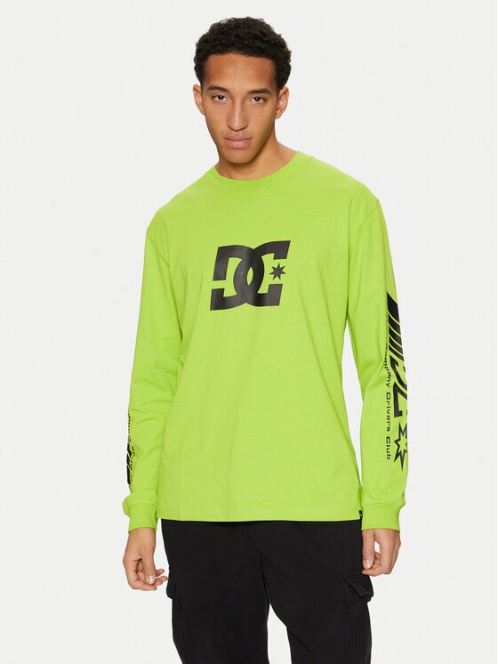 DC Shoes Тениска с дълъг ръкав Drivers Club ADYZT05406 Standard Fit