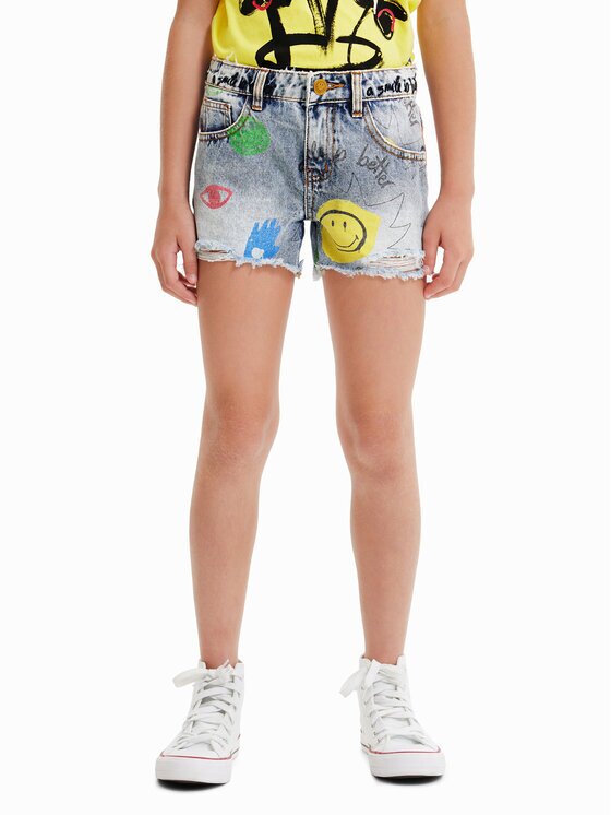 DESIGUAL Дънкови шорти 23SGDD10 Regular Fit