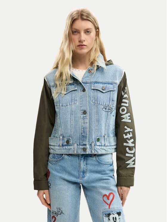 DESIGUAL Дънково яке Kiss Mic 26SWED07 Regular Fit