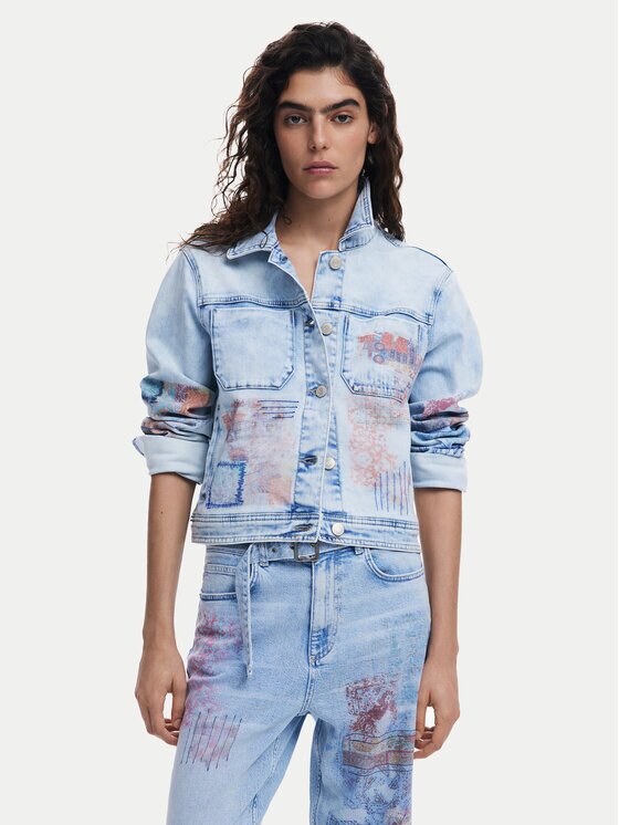 DESIGUAL Дънково яке Los Angeles 25SWED03 Regular Fit