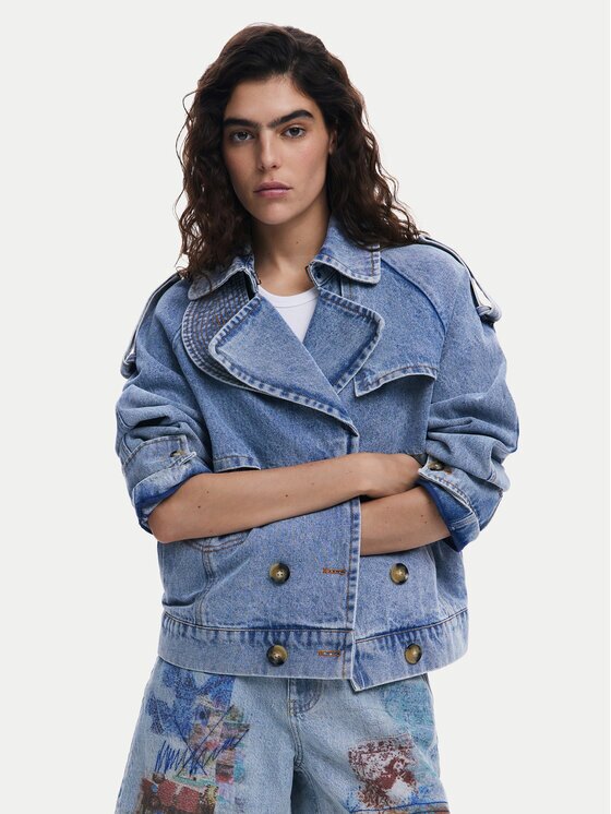 DESIGUAL Дънково яке Ontario 25SWED57 Regular Fit
