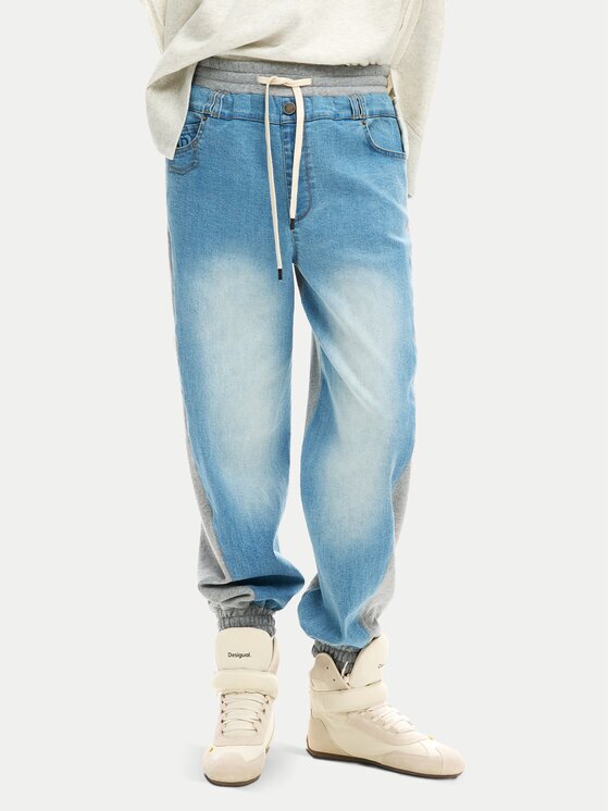 DESIGUAL Долнище анцуг Sportti 26SWDD42 Relaxed Fit