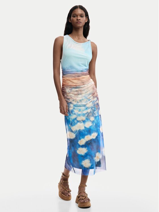 DESIGUAL Лятна рокля Celeste 26SWVK28 Slim Fit