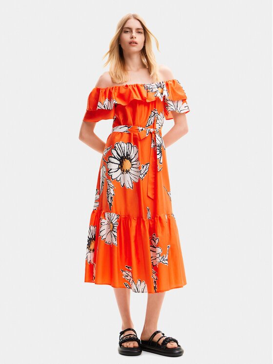 DESIGUAL Лятна рокля Georgeo 24SWVW02 Regular Fit