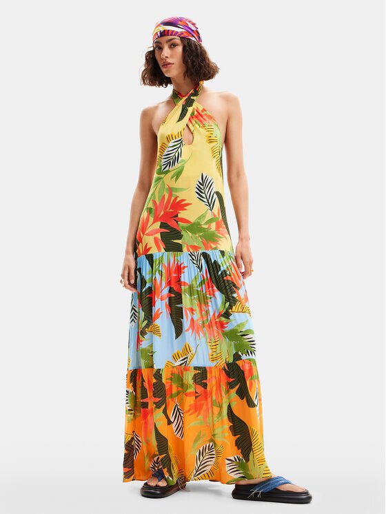 DESIGUAL Лятна рокля Tropi 24SWMW08 Loose Fit