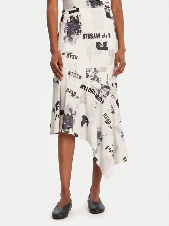 DESIGUAL Миди пола Breaking News 25WWFK07 Regular Fit