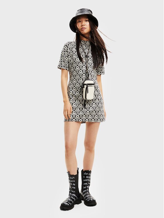 DESIGUAL Плетена рокля Karen 22WWVK72 Regular Fit