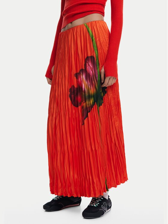 DESIGUAL Плисирана пола Follet 25SWFW06 Regular Fit