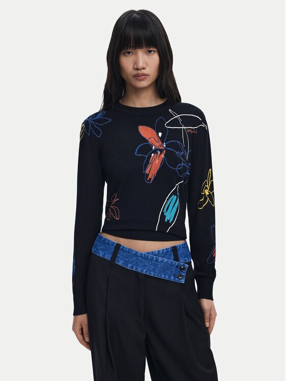 DESIGUAL Пуловер Arty 25WWJF33 Regular Fit