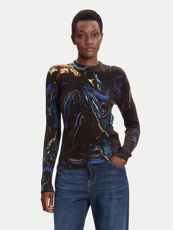 DESIGUAL Пуловер Butterfly Lacroix 25WWJF05 Regular Fit