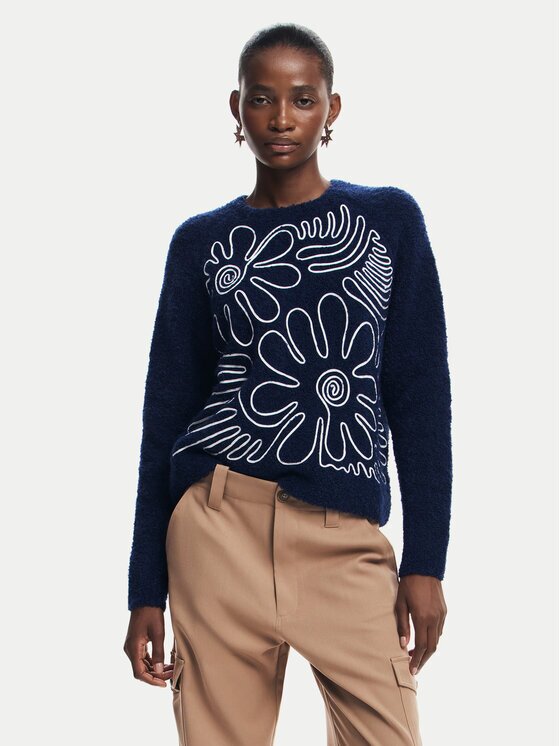 DESIGUAL Пуловер Cambridge 24WWJF68 Regular Fit