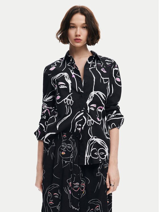 DESIGUAL Риза Faces 24WWCW34 Regular Fit