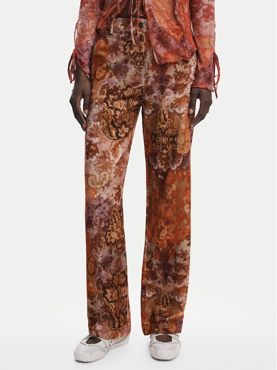 DESIGUAL Текстилни панталони Romantica 25WWPW02 Regular Fit