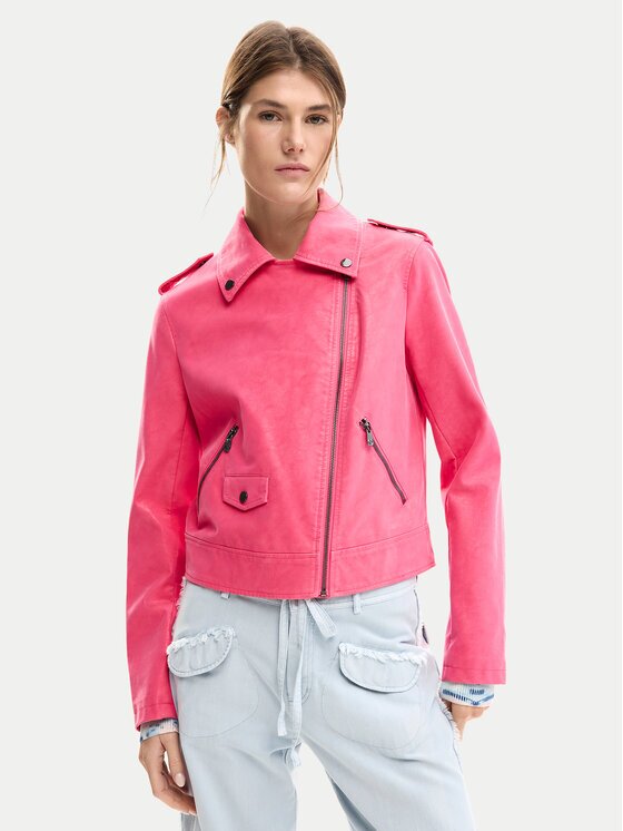 DESIGUAL Яке от имитация на кожа Lolly 26SWEW06 Regular Fit
